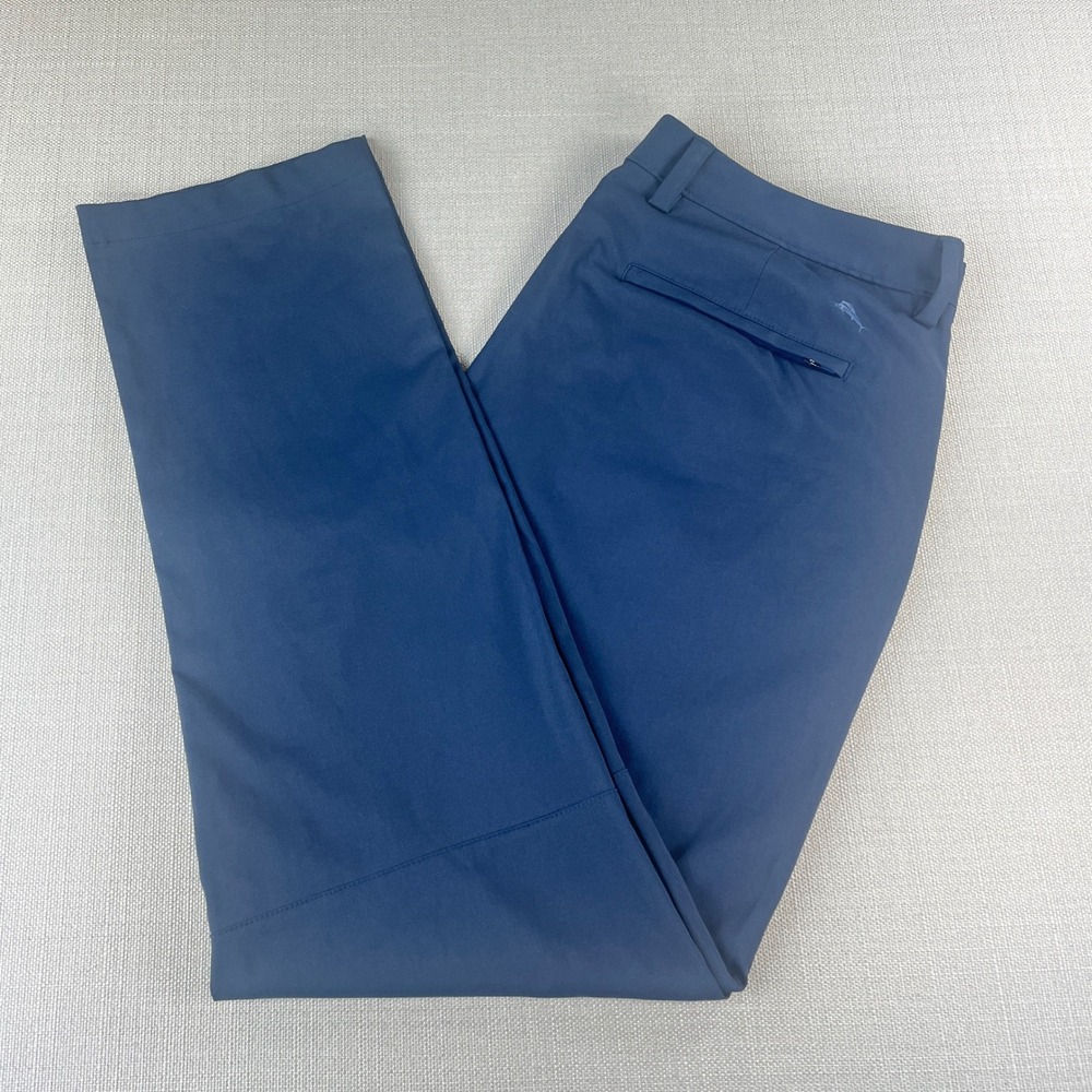 Tommy Bahama Boracay Performance Pants Mens 35x32 Blue Stretch Chino